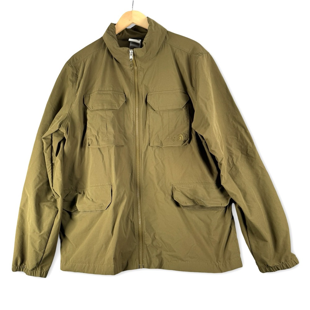 The North Face Mens Sightseer Military Jacket Olive Sz L Large